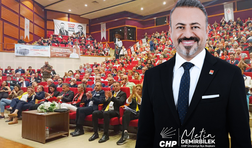 Ümraniye CHP İlçe Başkanı Metin Demirbilek Oldu !