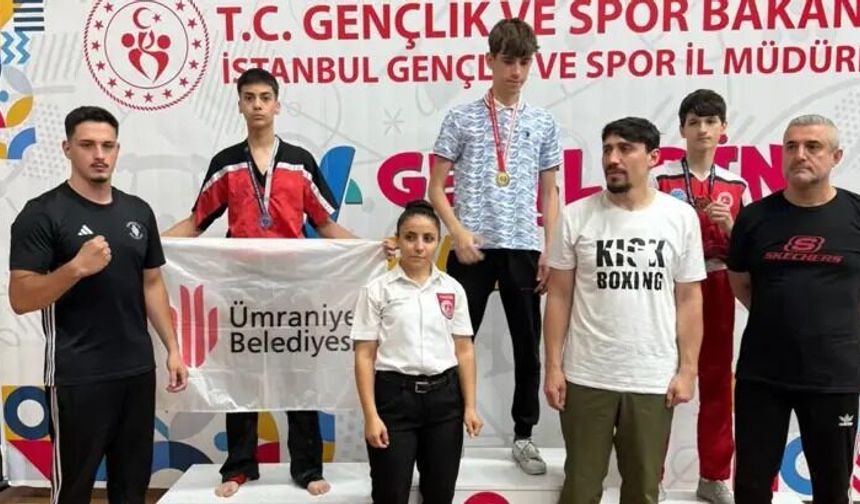 Ümraniye Belediyesi Kick Boks Takımı İstanbul Seçmeleri’nde 4 madalya elde etti