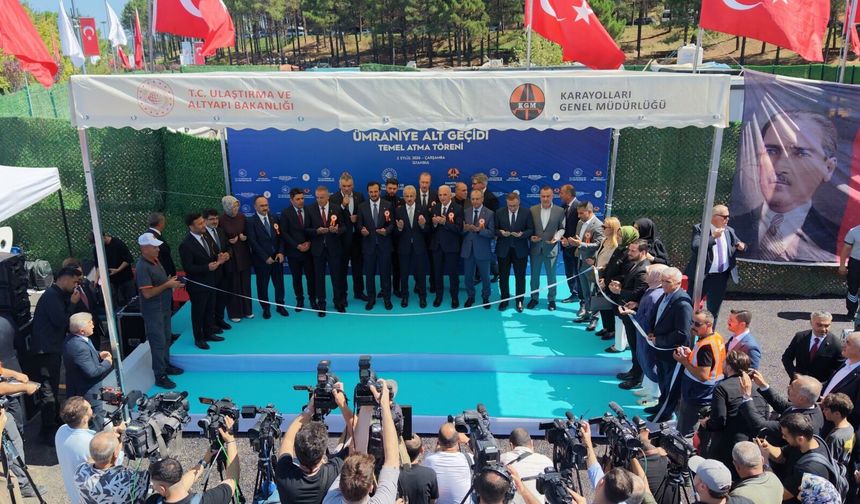 BAKAN URALOĞLU AÇILIŞ VE TEMEL ATMA TÖRENİ İÇİN ÜMRANİYE’DEYDİ