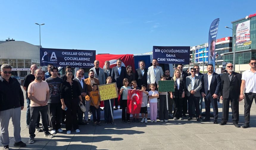 ANAHTAR PARTİ’DEN OKULLARDA ŞİDDET’E HAYIR PROTESTOSU..